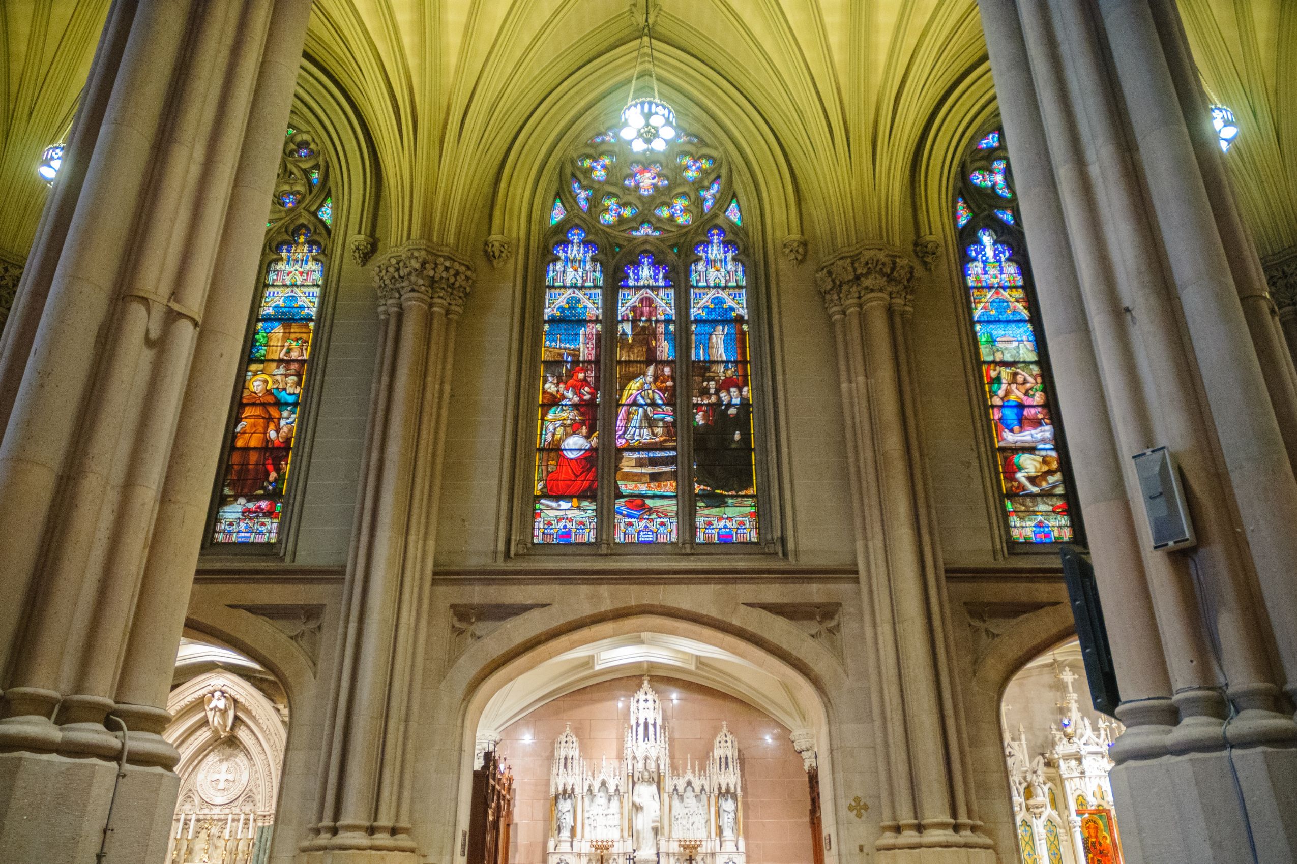 stained glass windows in st. patrick's cathedral