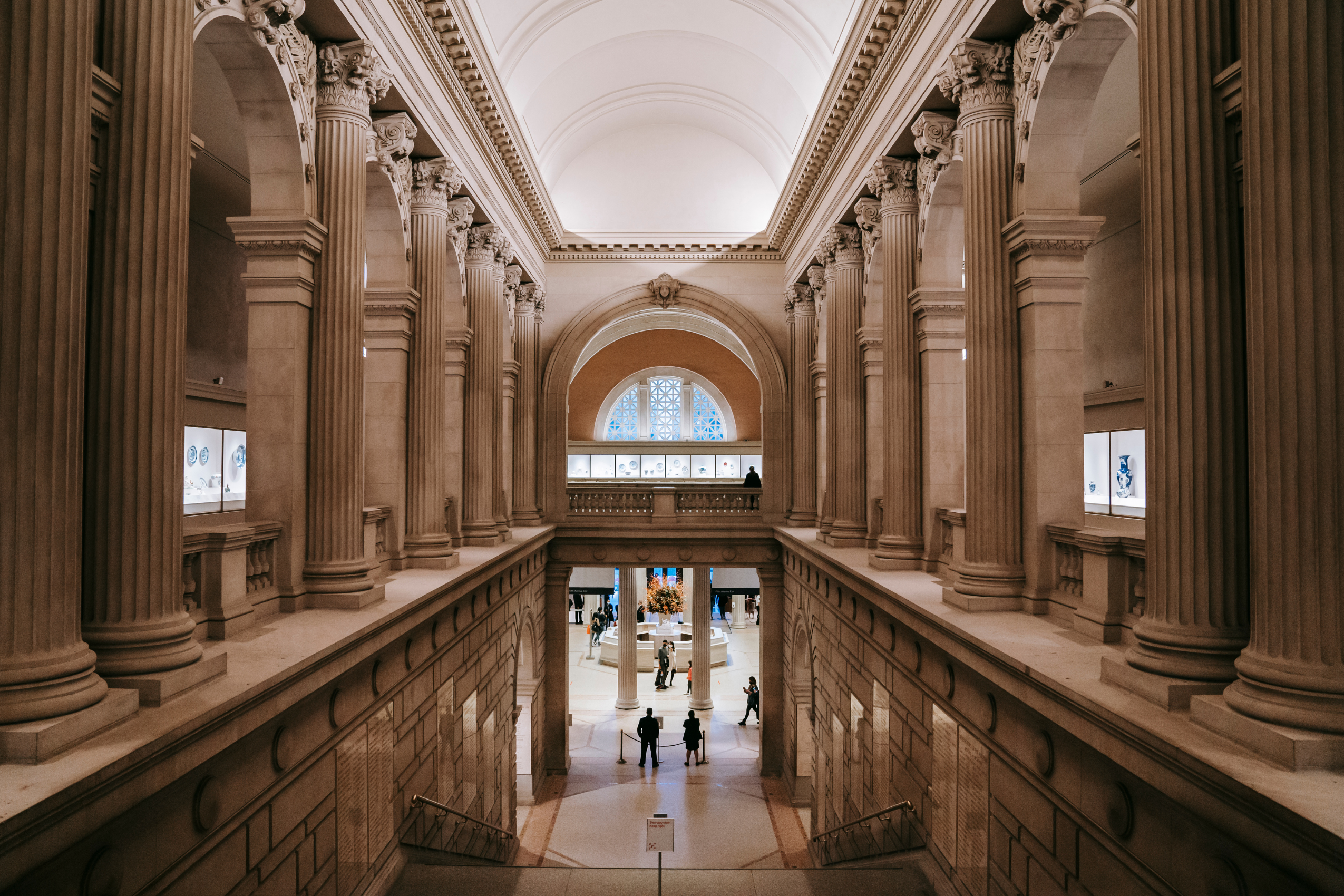 Inside view of the Metropolitan Museum of Art in NYC