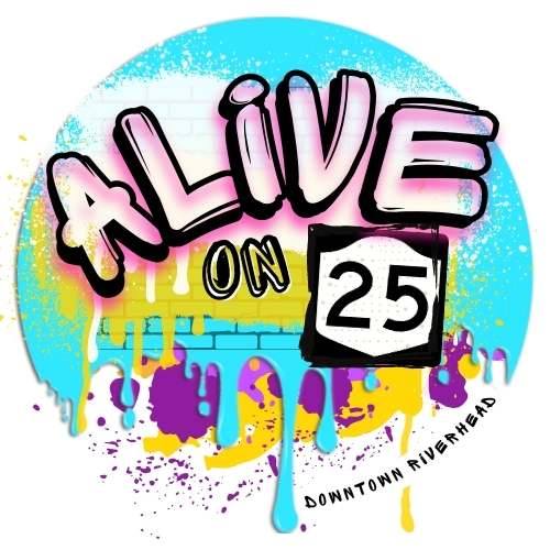 The logo for Alive on 25.